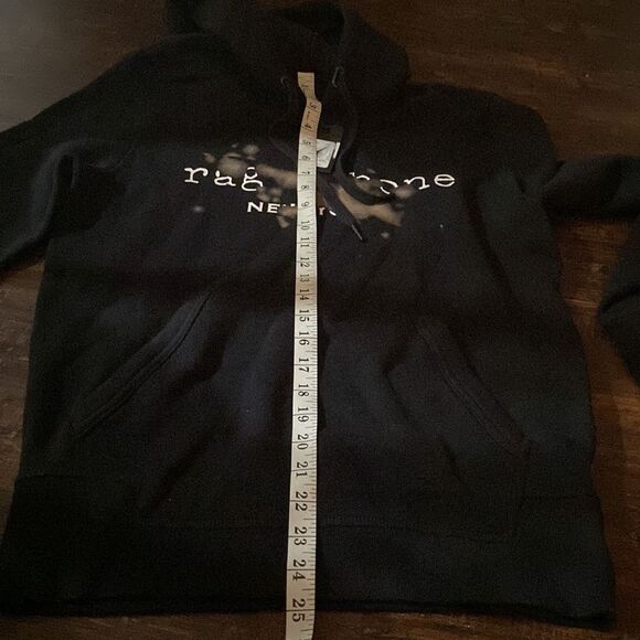 Rag & Bone Men's Bleach Cotton Hoodies xs - Picture 11 of 11
